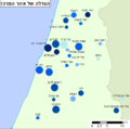 שיעור תחלואה בסרטן במרכז